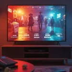 Smart tv con pop corn: tutto pronto per vedere un film in tv