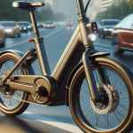 Una bici elettrica nel traffico cittadino