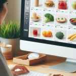 Persona che fa la spesa online al pc