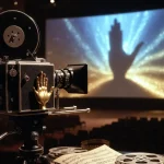 Immagine che rappresenta una proiezione in una sala ad un festival del cinema