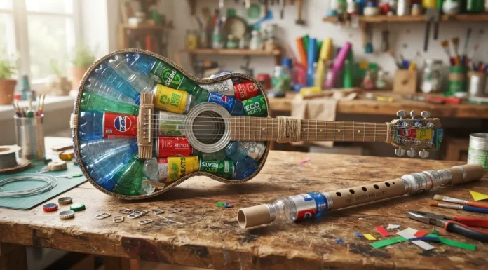 Strumenti musicali fai da te riciclati