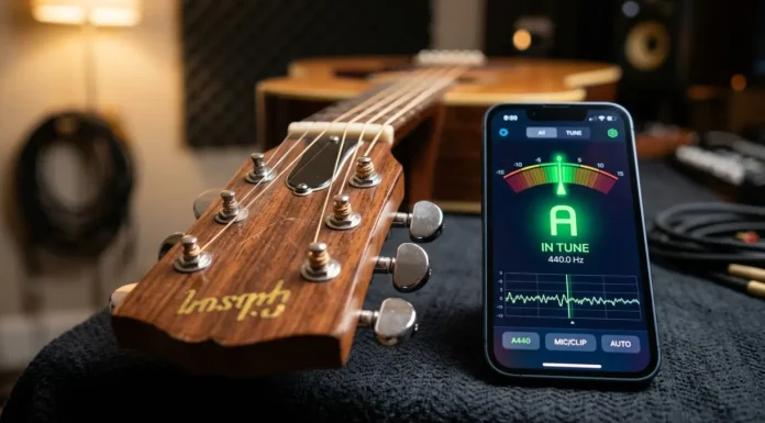 Accordare la chitarra: note, app e metodi
