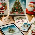 Cartoline di Natale tradizionali e digitali
