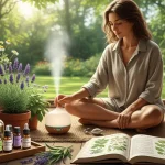 Immagine che richiama i benefici della naturopatia di persona seduta a gambe incrociate in contesto di benessere