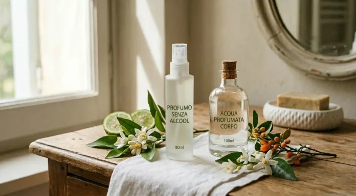 Profumi senza alcol e acque profumate