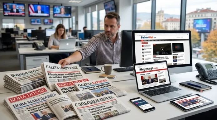 Giornali albanesi, macedoni e del Kosovo