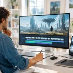 Un film maker alle prese con la generazione di cinema AI con sistemi come Higgsfield